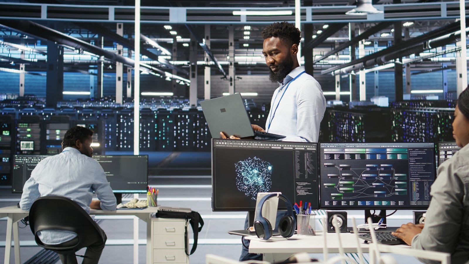 Pantone Blue Office Solutions data centre and IT infrastructure specialists