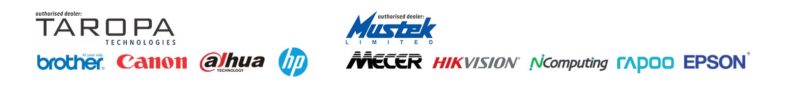 Authorised technology partners and brands