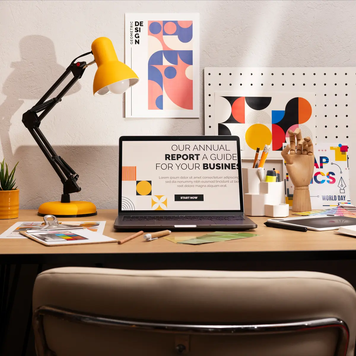 Annual report design and publication services